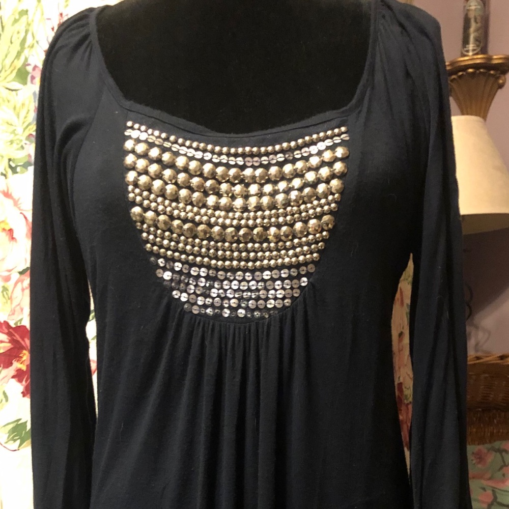 Dazzling Navy Tunic Dress